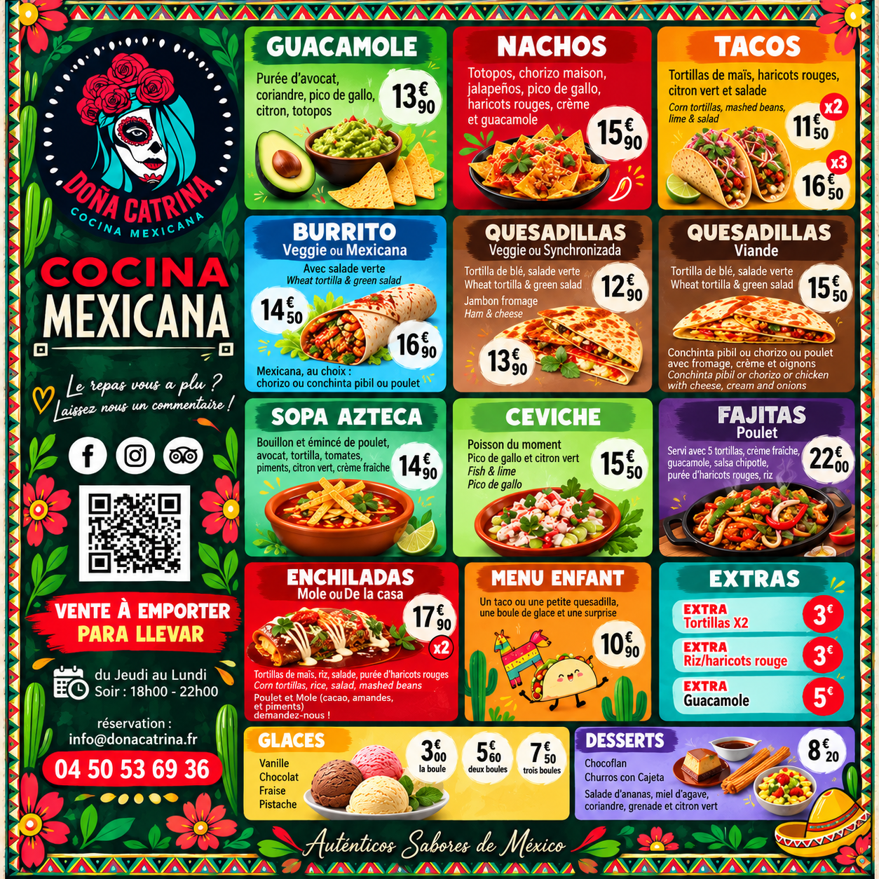 Menu Dona